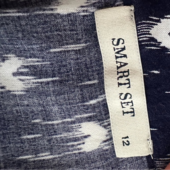 Smart Set 2-Pce set. Navy with white hearts. Size 12 - Picture 3 of 3